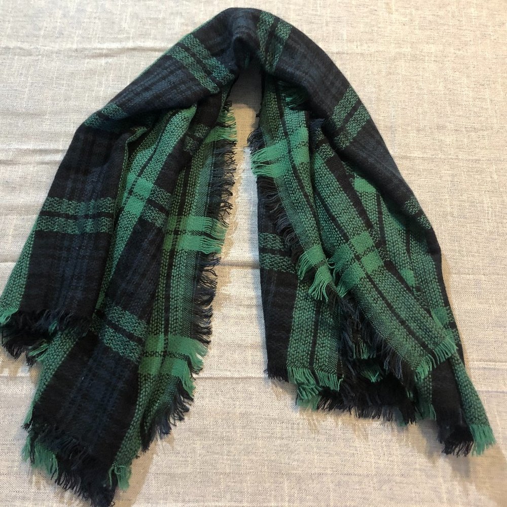 Oversized Blanket Plaid Scarf Wrap Shawl